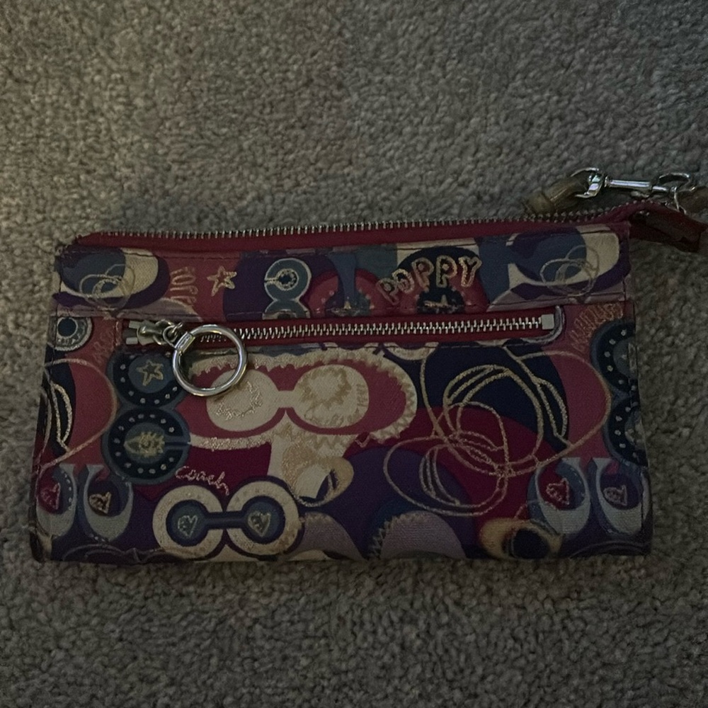 Coach Poppy Limited Ed wristlet